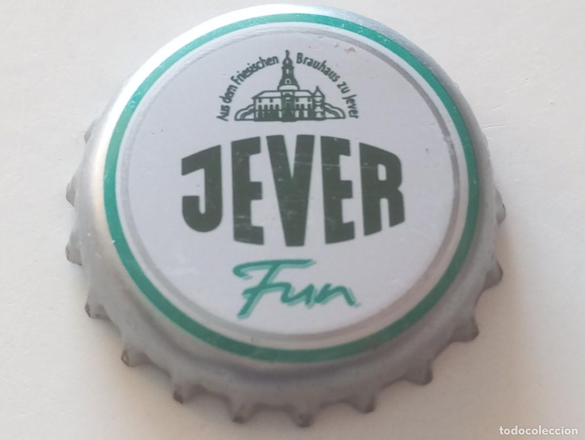Coleccionismo de cervezas: Chapa tap&oacute;n corona de la cerveza alemana JEVER FUN