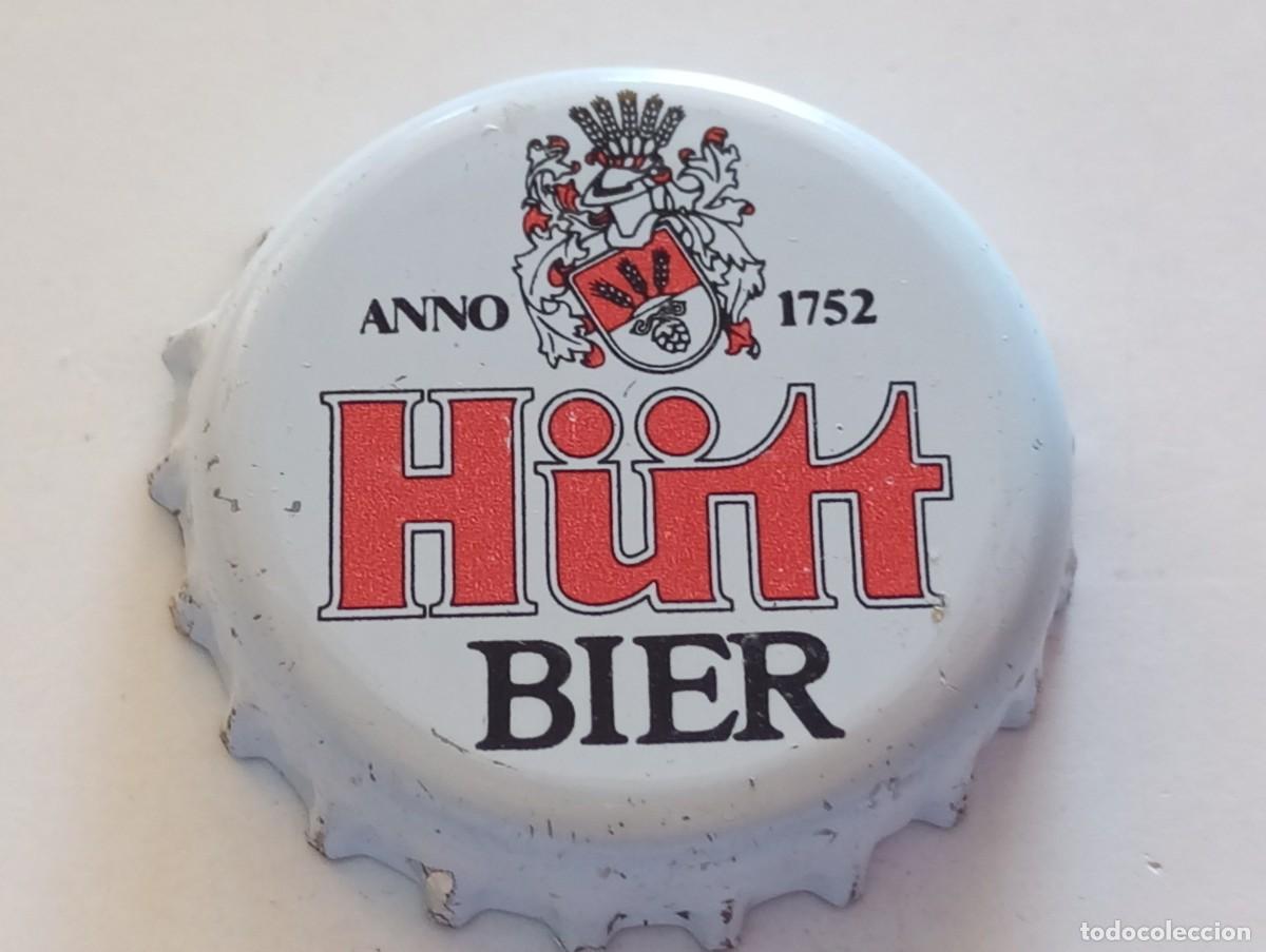 Coleccionismo de cervezas: Chapa tap&oacute;n corona de la cerveza alemana H&Uuml;TT BIER ANNO 1752