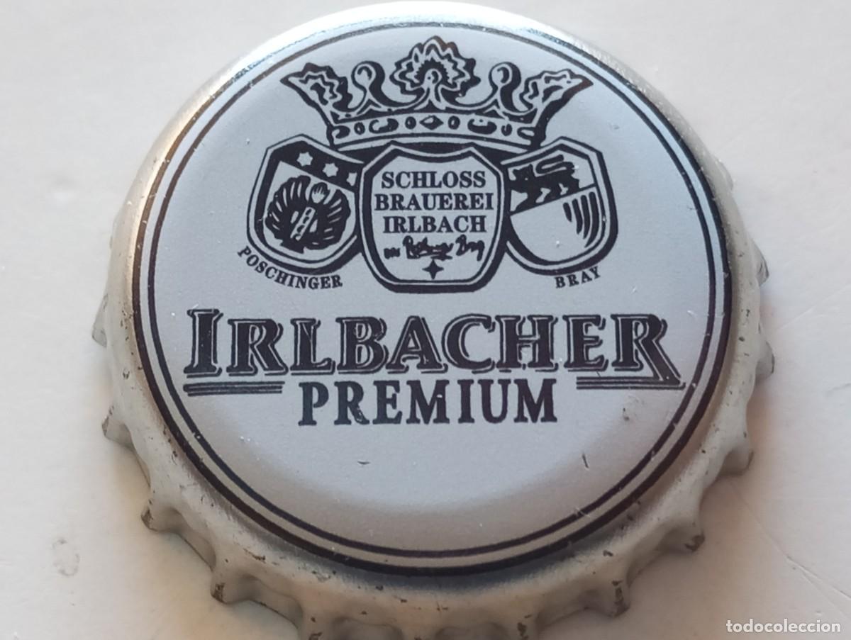 Coleccionismo de cervezas: Chapa tap&oacute;n corona de la cerveza alemana IRLBACHER PREMIUM