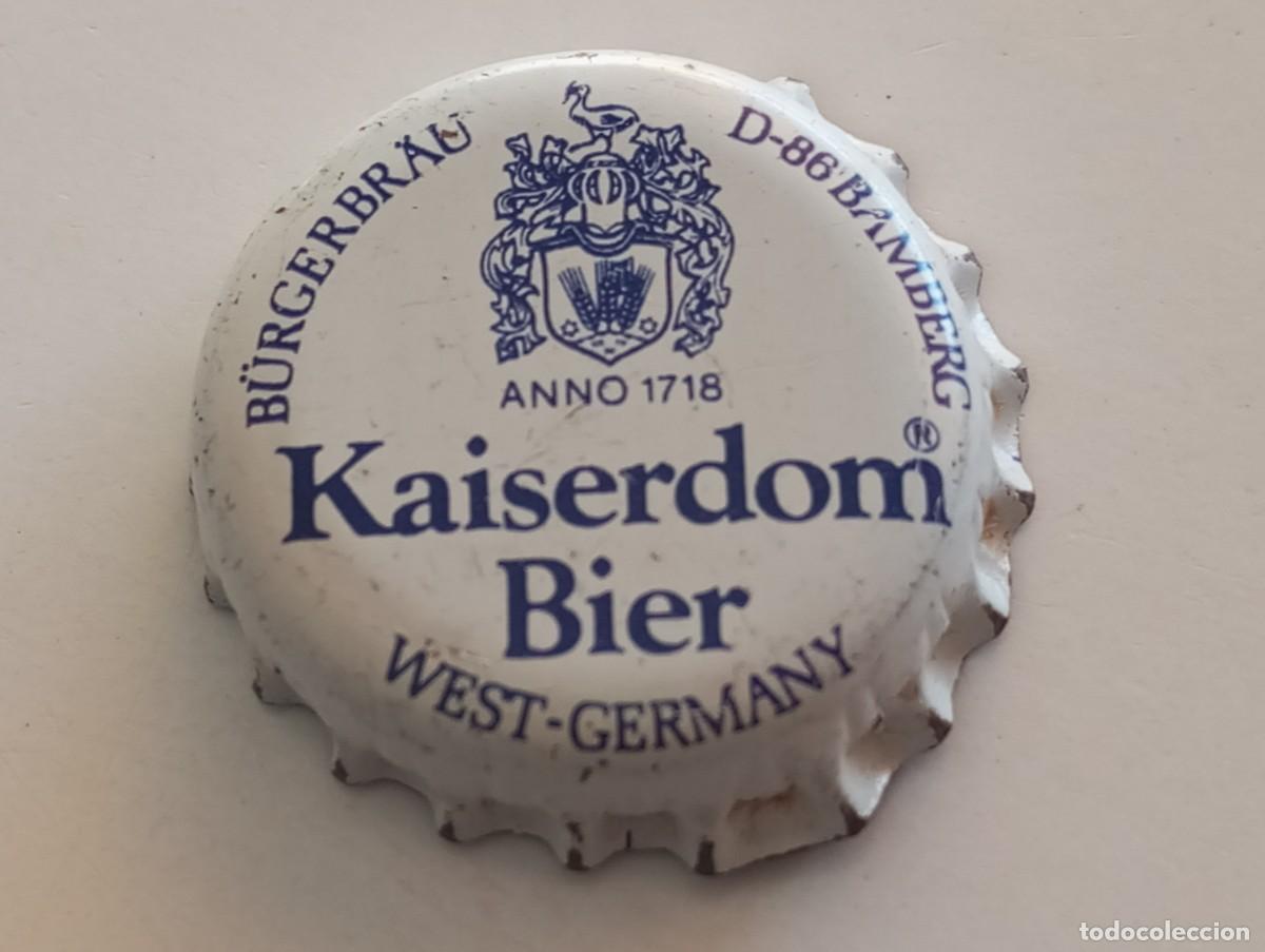 Coleccionismo de cervezas: Chapa tap&oacute;n corona de la cerveza alemana KAISERDOM BIER ANNO 1718 - WEST-GERMANY