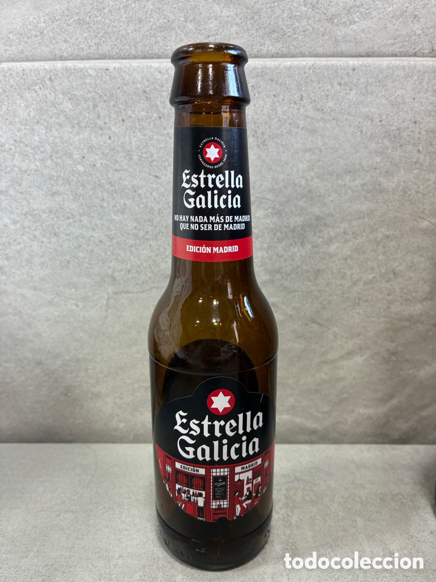 Coleccionismo de cervezas: Botellin Estrella Galicia Edicion Madrid 2026 Vacio