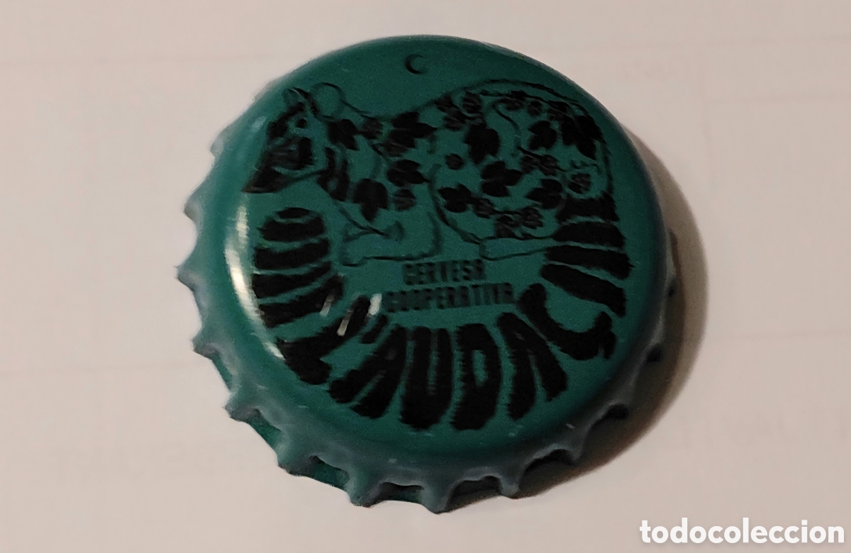 Coleccionismo de cervezas: CHAPA TAP&Oacute;N CORONA CERVEZA BEER- L'AUDA&Ccedil;