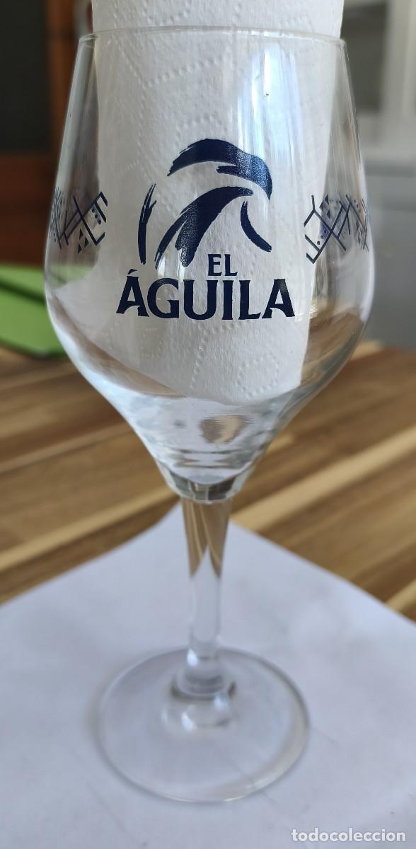 Coleccionismo de cervezas: VASO COPA CERVEZA - EL AGUILA - 33 cl.