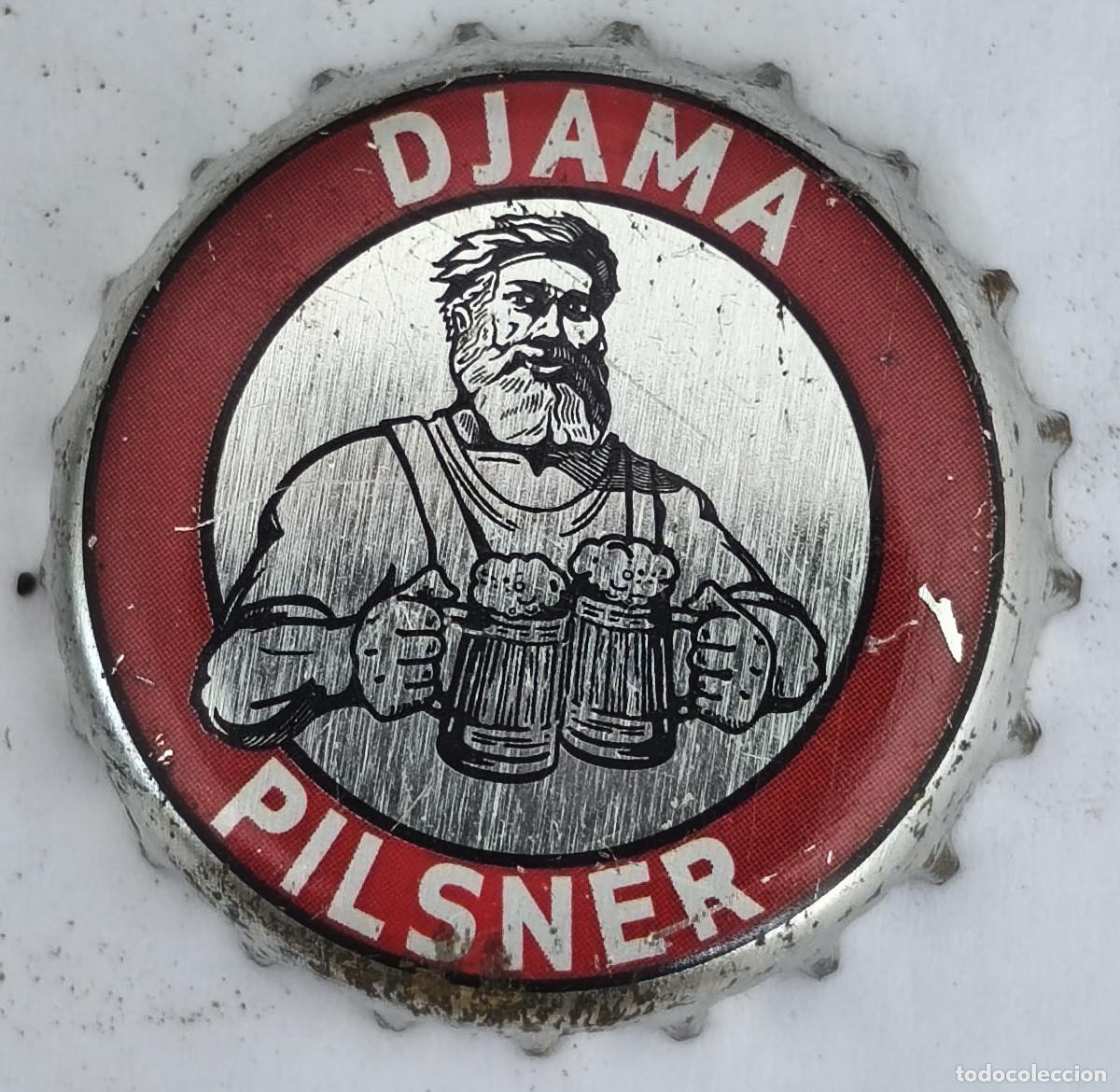 Coleccionismo de cervezas: CHAPA TAPON CORONA CERVEZA - DJAMA PILSNER - Africa ( TOGO )