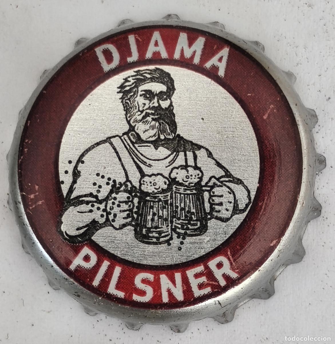 Coleccionismo de cervezas: CHAPA TAPON CORONA CERVEZA - DJAMA PILSNER - Africa ( TOGO )