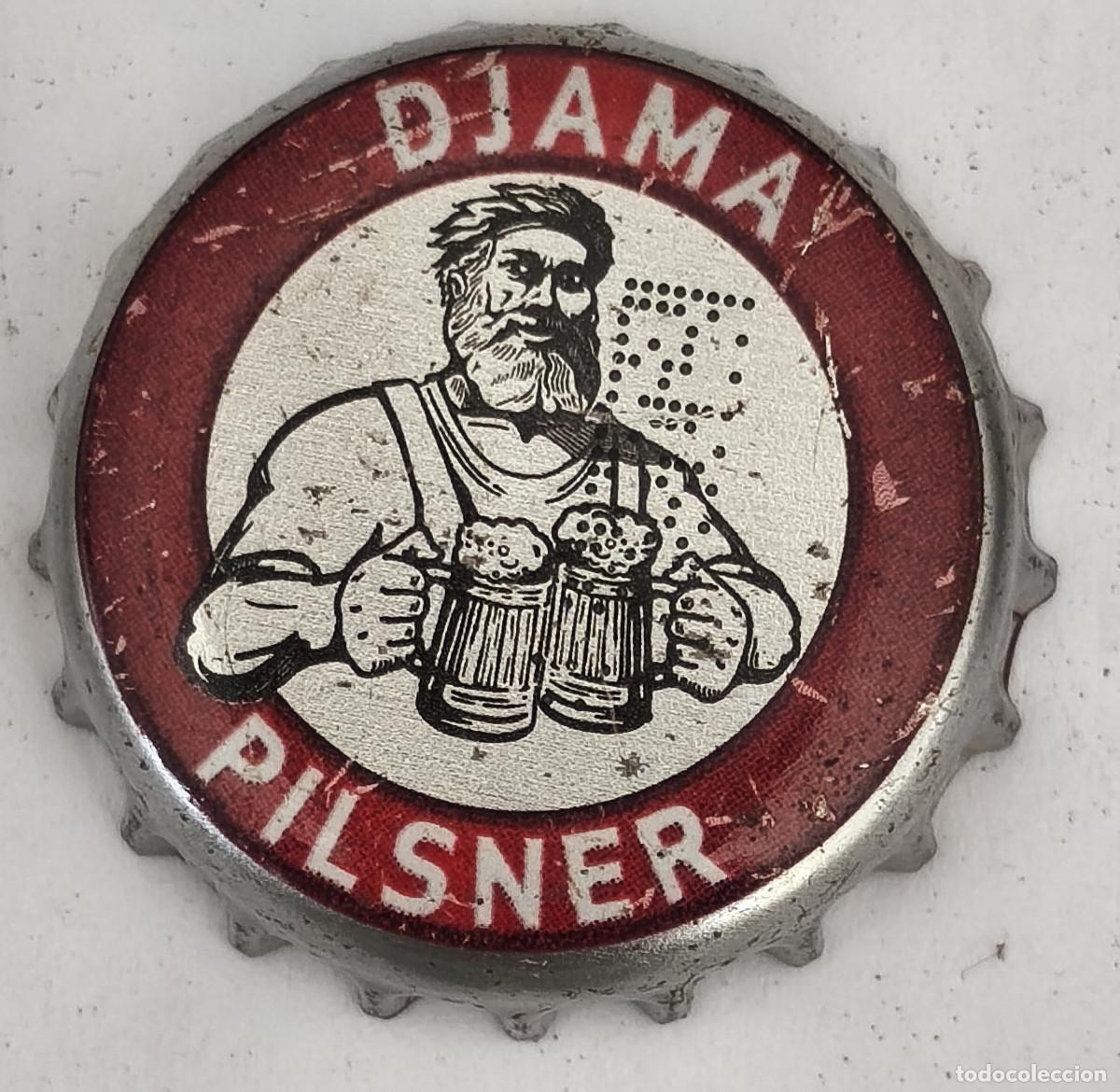 Coleccionismo de cervezas: CHAPA TAPON CORONA CERVEZA - DJAMA PILSNER - Africa ( TOGO )