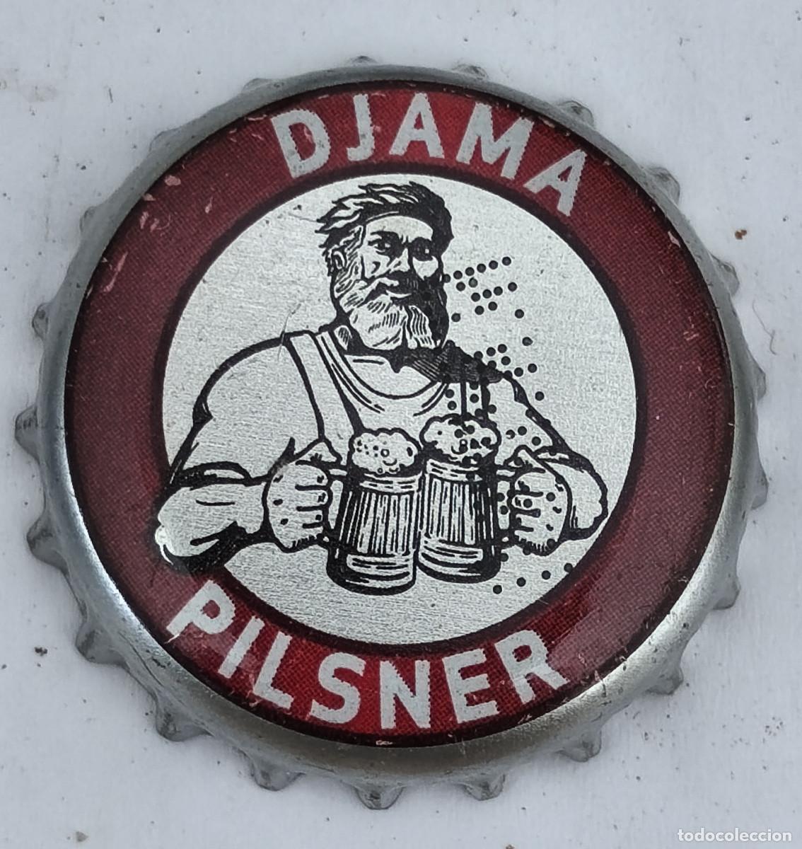 Coleccionismo de cervezas: CHAPA TAPON CORONA CERVEZA - DJAMA PILSNER - Africa ( TOGO )