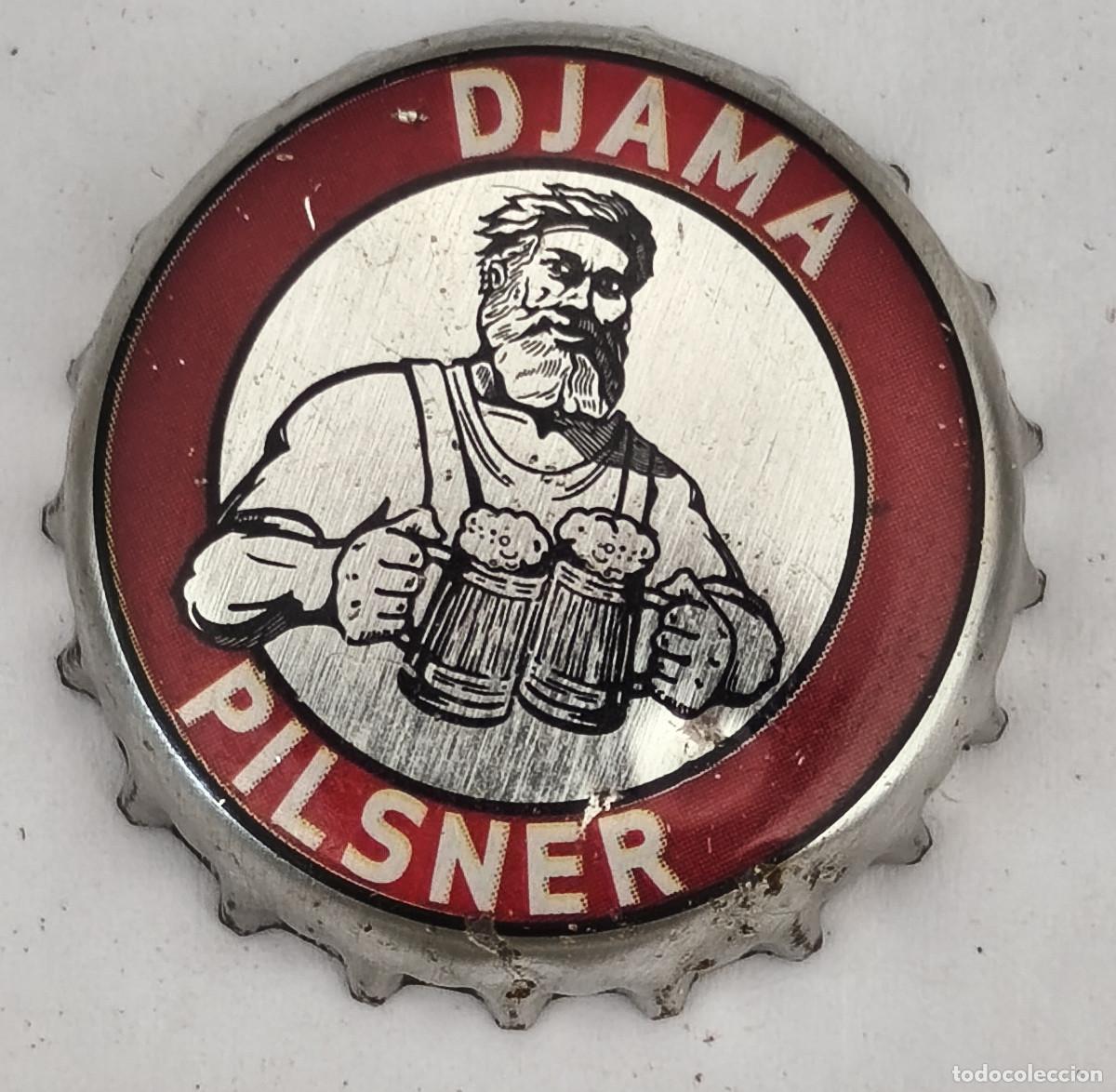 Coleccionismo de cervezas: CHAPA TAPON CORONA CERVEZA - DJAMA PILSNER - Africa ( TOGO )