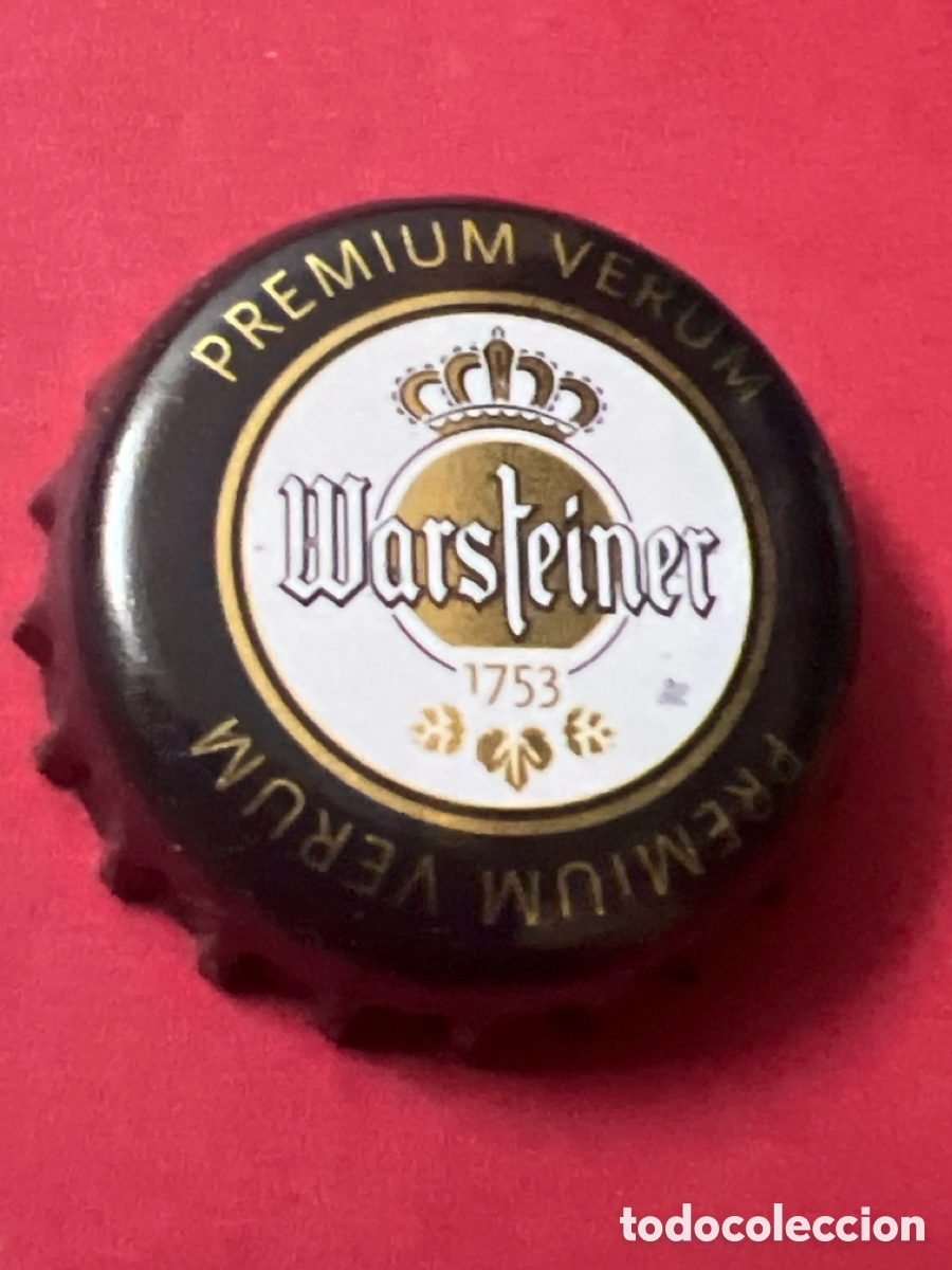 Collectable Beer: T4/X59/C5. Chapa tap&oacute;n corona de la cerveza alemana WARSTEINER PREMIUM VERUM