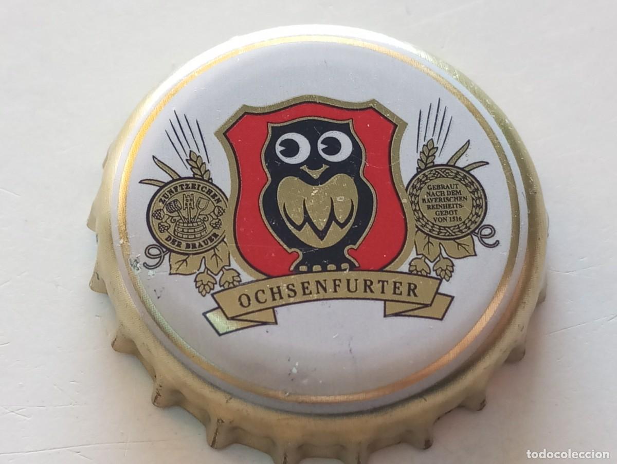 Coleccionismo de cervezas: Chapa tap&oacute;n corona de la cerveza alemana KAUZEN OCHSENFURTER
