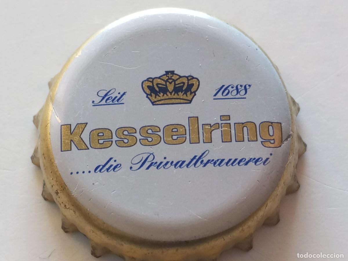 Coleccionismo de cervezas: Chapa tap&oacute;n corona de la cerveza alemana KESSELRING ...DIE PRIVATBRAUEREI SEIT 1688