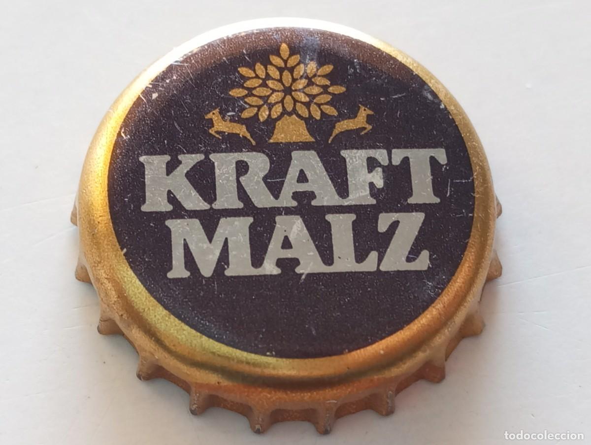 Coleccionismo de cervezas: Chapa tap&oacute;n corona de la bebida alemana KRAFT MALZ
