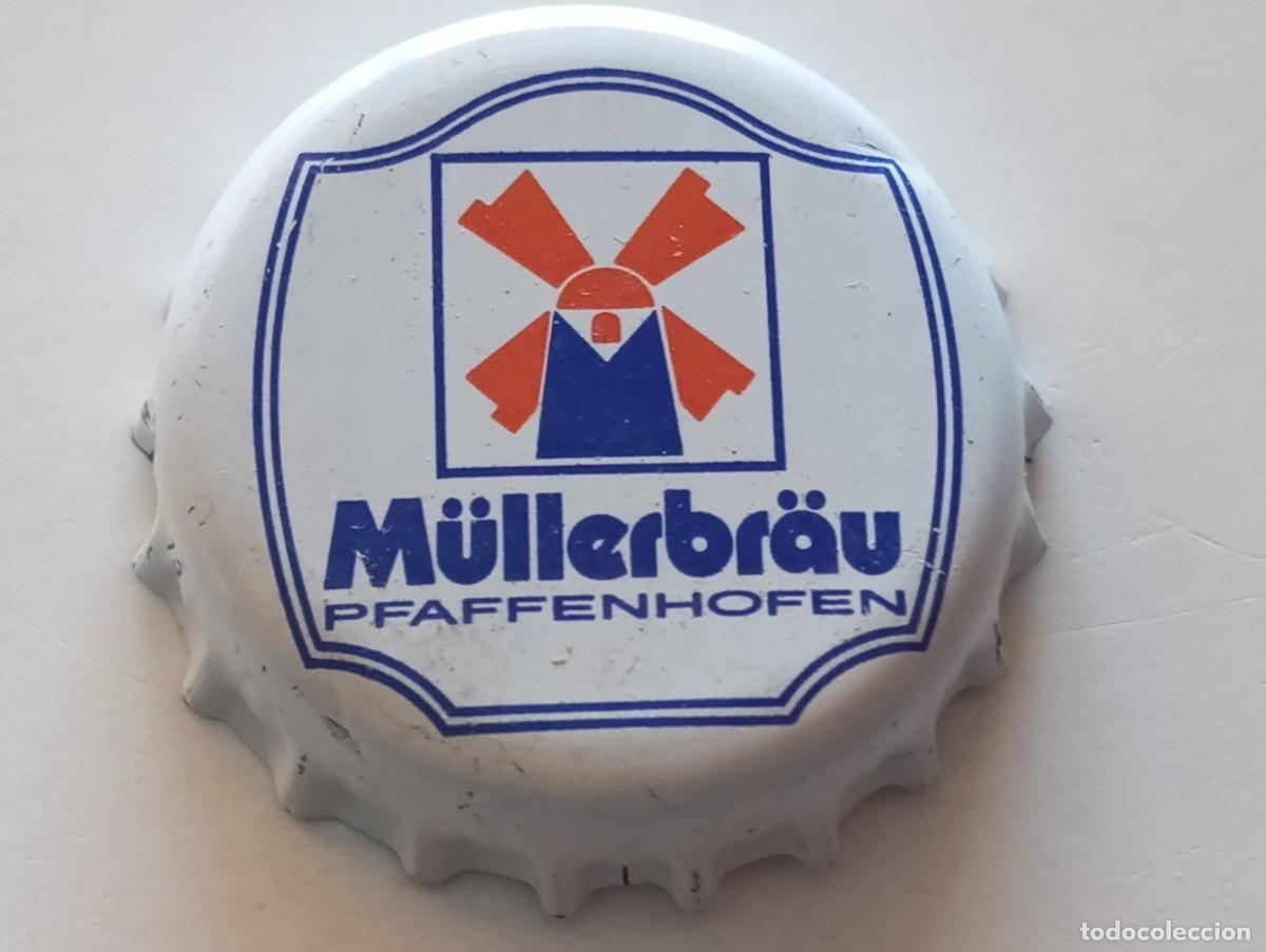 Coleccionismo de cervezas: Chapa tap&oacute;n corona de la cerveza alemana M&Uuml;LLERBR&Auml;U - PFAFFENHOFEN