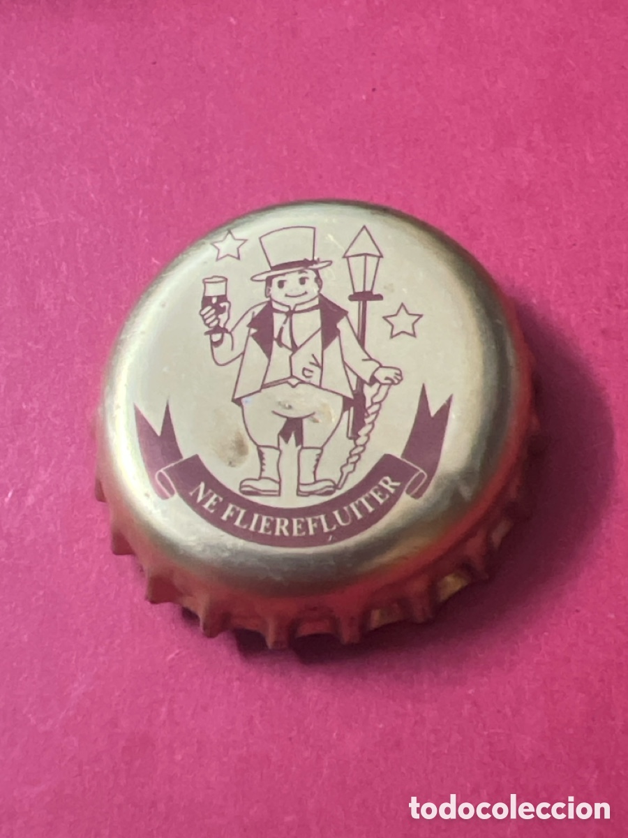 Coleccionismo de cervezas: T4/AX59/N6. CHAPA CERVEZA - B&Eacute;LGICA - Ne Flierefluiter