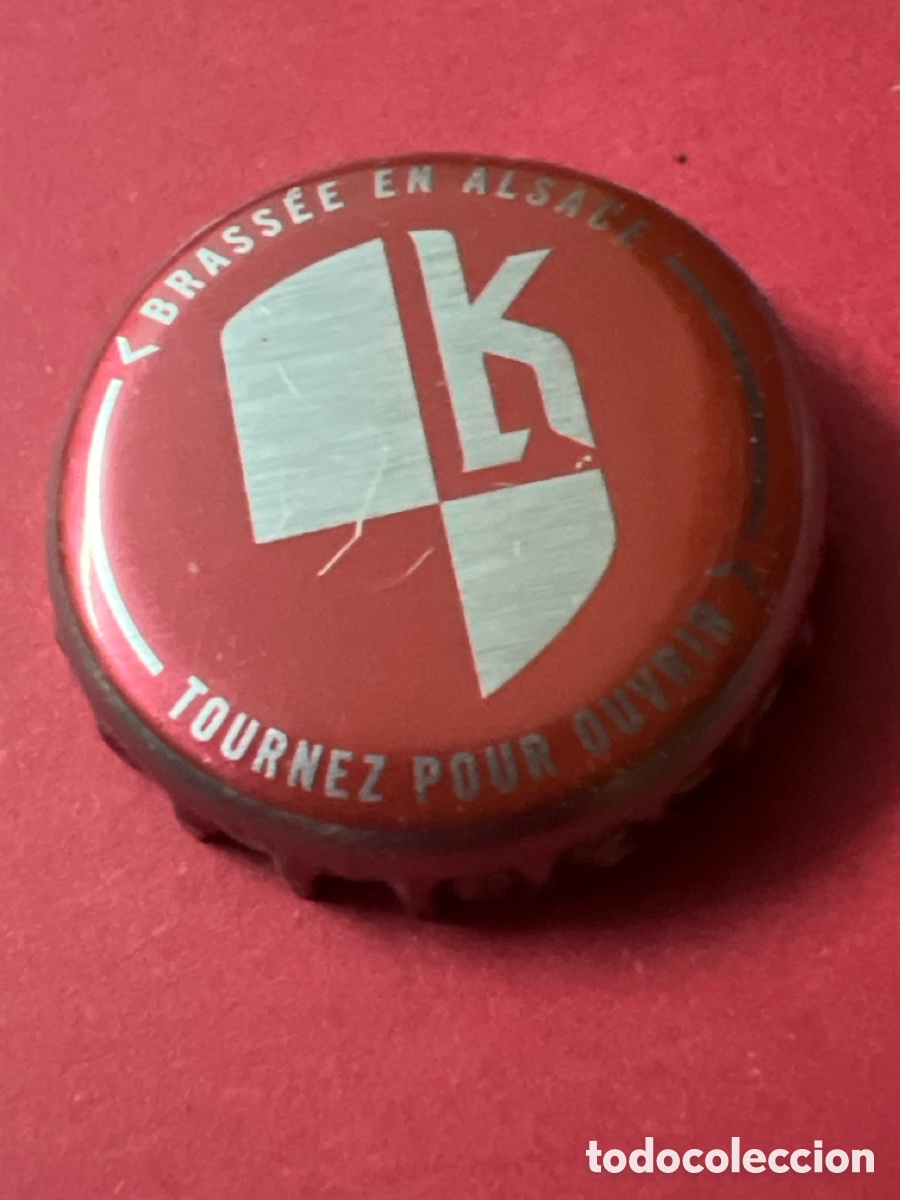 Coleccionismo de cervezas: T4/X60/A2. CHAPA CERVEZA - K Brass&eacute;e en Alsace tournez pour ouvrir