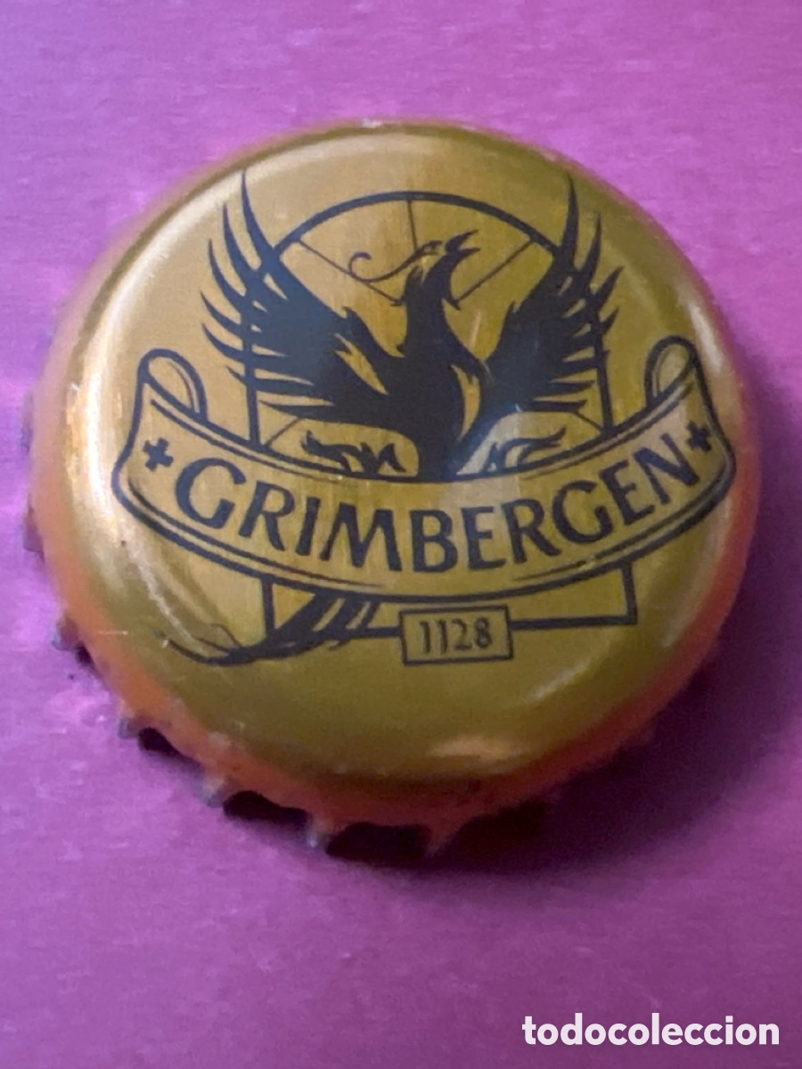 Coleccionismo de cervezas: T4/X60/A6. CHAPA TAP&Oacute;N CORONA CERVEZA GRIMBERGEN