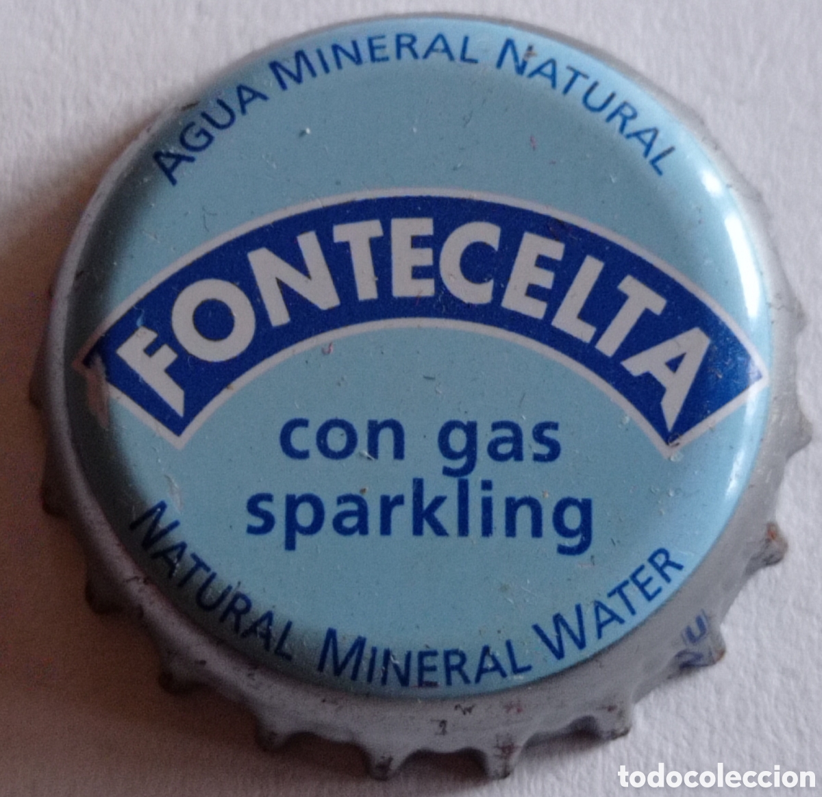 Coleccionismo de cervezas: TAP&Oacute;N CORONA AGUA FONTECELTA