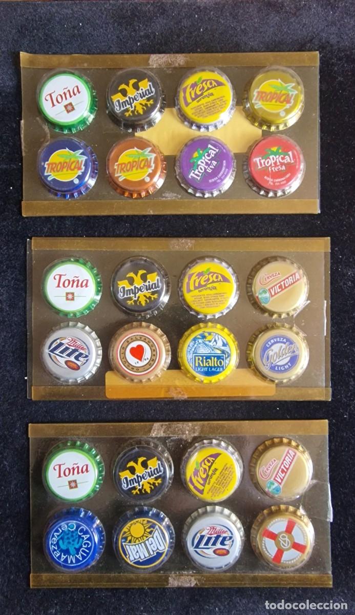 Coleccionismo de cervezas: AMG-2520 Lote de chapas coronas de cervezas y otras bebidas