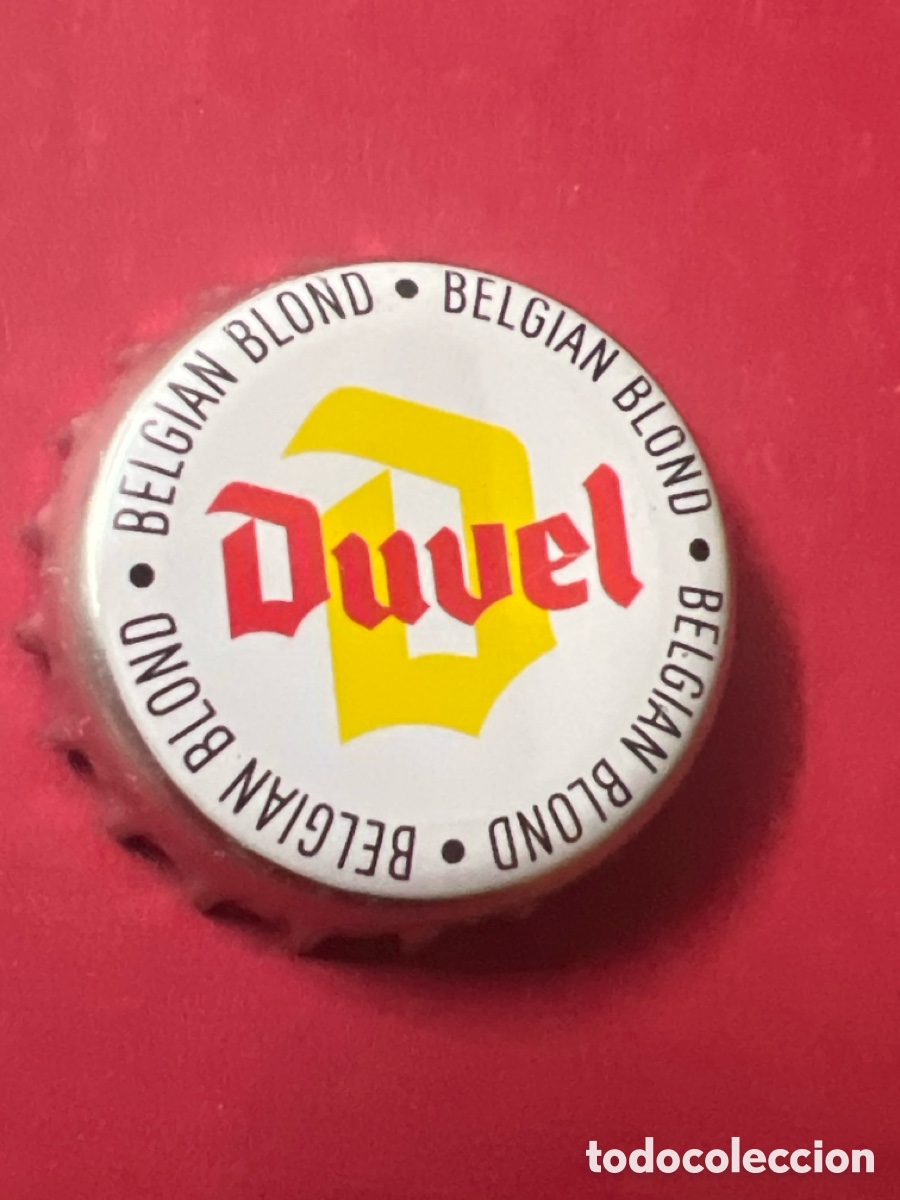 Coleccionismo de cervezas: T4/X58/A6. Chapa tap&oacute;n corona de la cerveza belga DUVEL BELGIAN BLOND