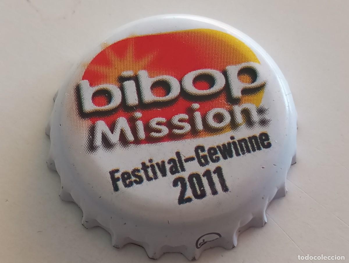 Coleccionismo de cervezas: Chapa tap&oacute;n corona de la cerveza alemana K&Ouml;STRITZER BIBOP MISSION: FESTIVAL-GEWINNE 2011