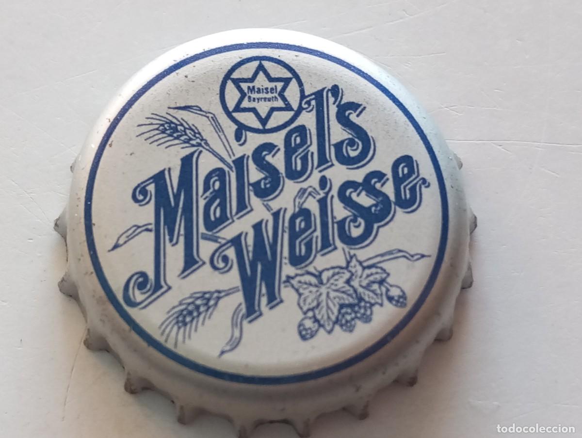 Coleccionismo de cervezas: Chapa tap&oacute;n corona de la cerveza alemana MAISEL'S WEISSE