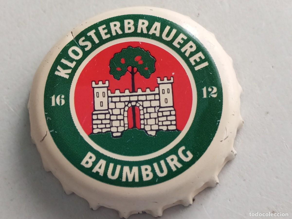 Coleccionismo de cervezas: Chapa tap&oacute;n corona de la cerveza alemana KLOSTERBRAUEREI BAUMBURG