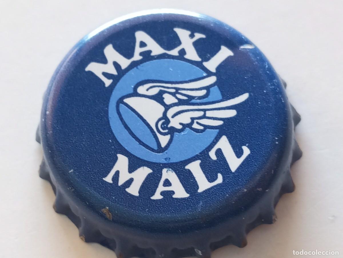 Coleccionismo de cervezas: Chapa tap&oacute;n corona de la cerveza alemana MAXI MALZ