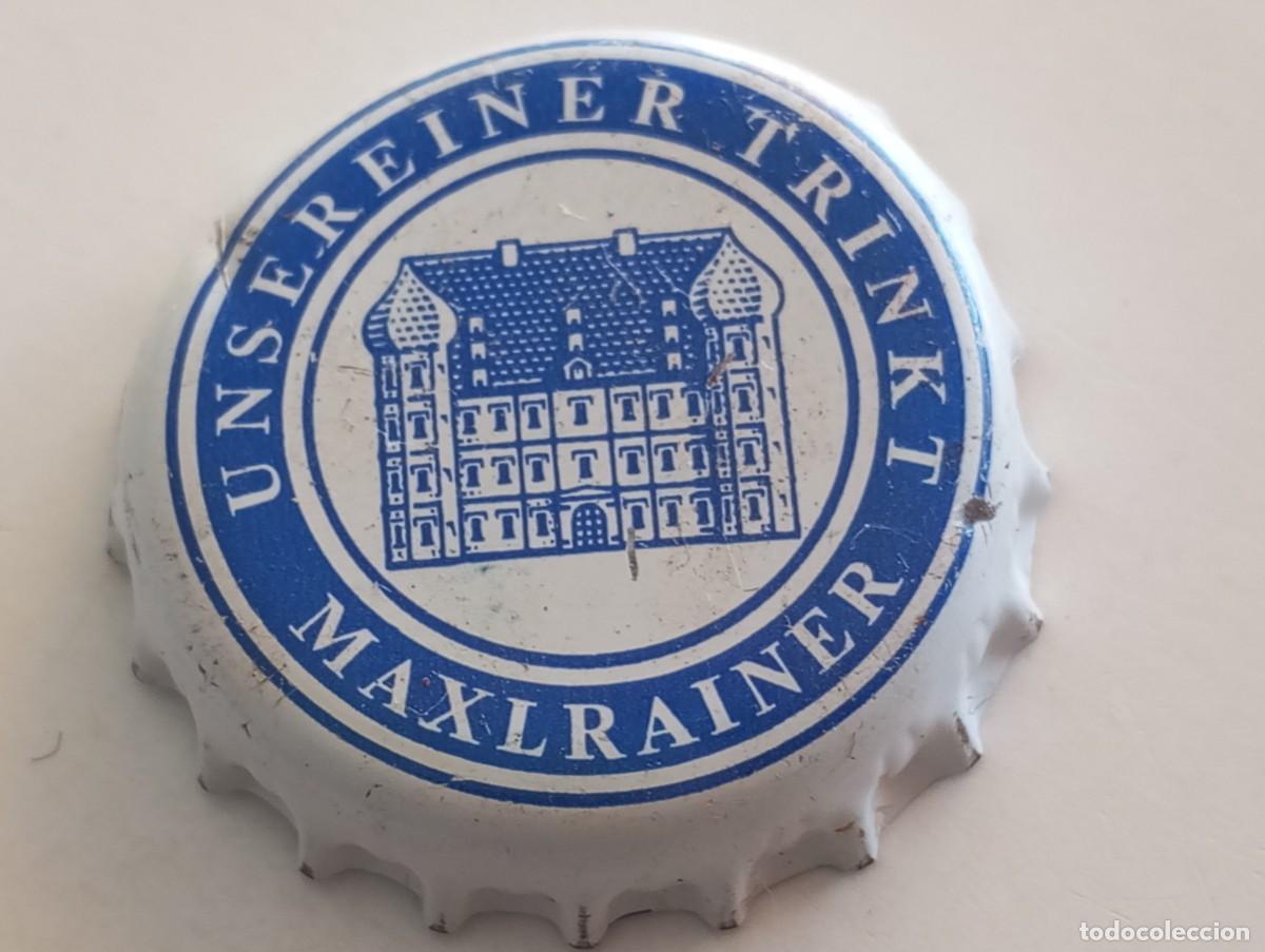 Coleccionismo de cervezas: Chapa tap&oacute;n corona de la cerveza alemana MAXLRAINER UNSEREINER TRINKT