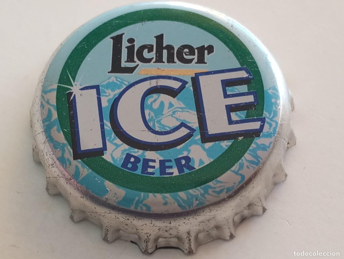 Coleccionismo de cervezas: Chapa tap&oacute;n corona de la cerveza alemana LICHER ICE BEER