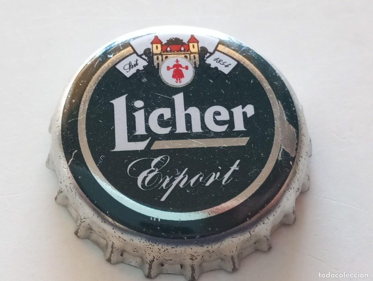 Coleccionismo de cervezas: Chapa tap&oacute;n corona de la cerveza alemana LICHER EXPORT