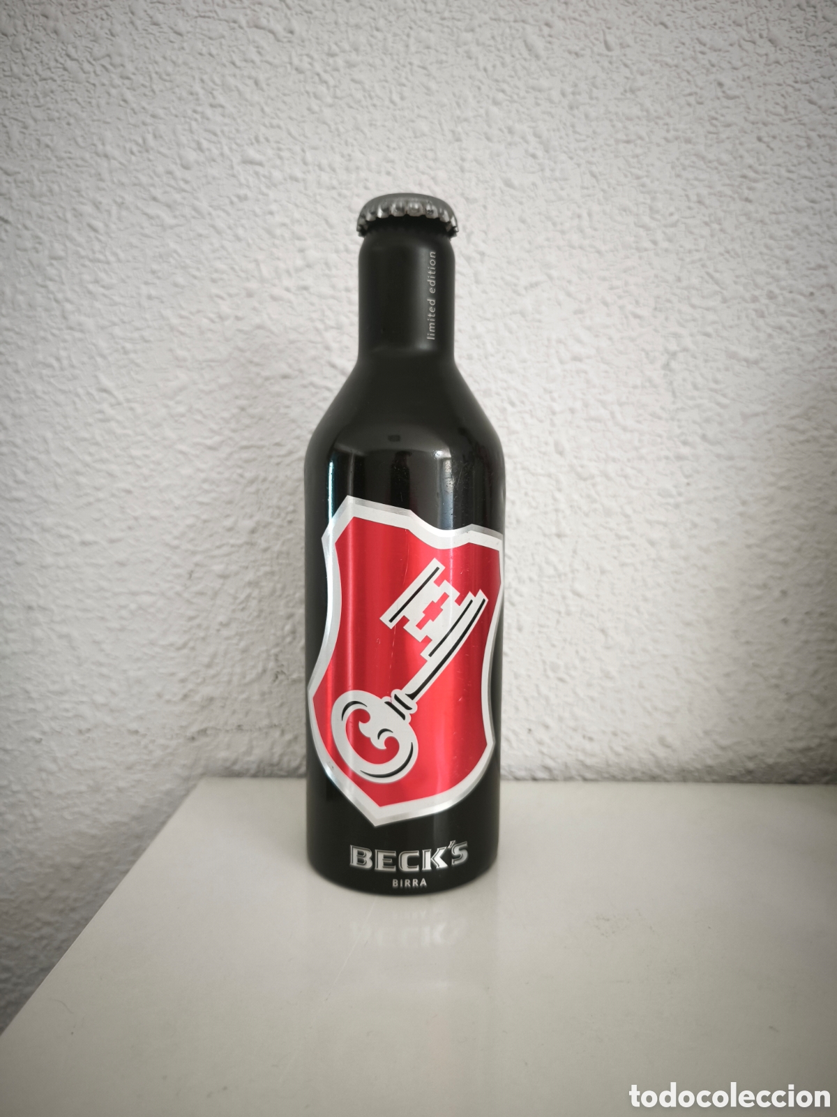 Coleccionismo de cervezas: Botella aluminio cerveza Beck's