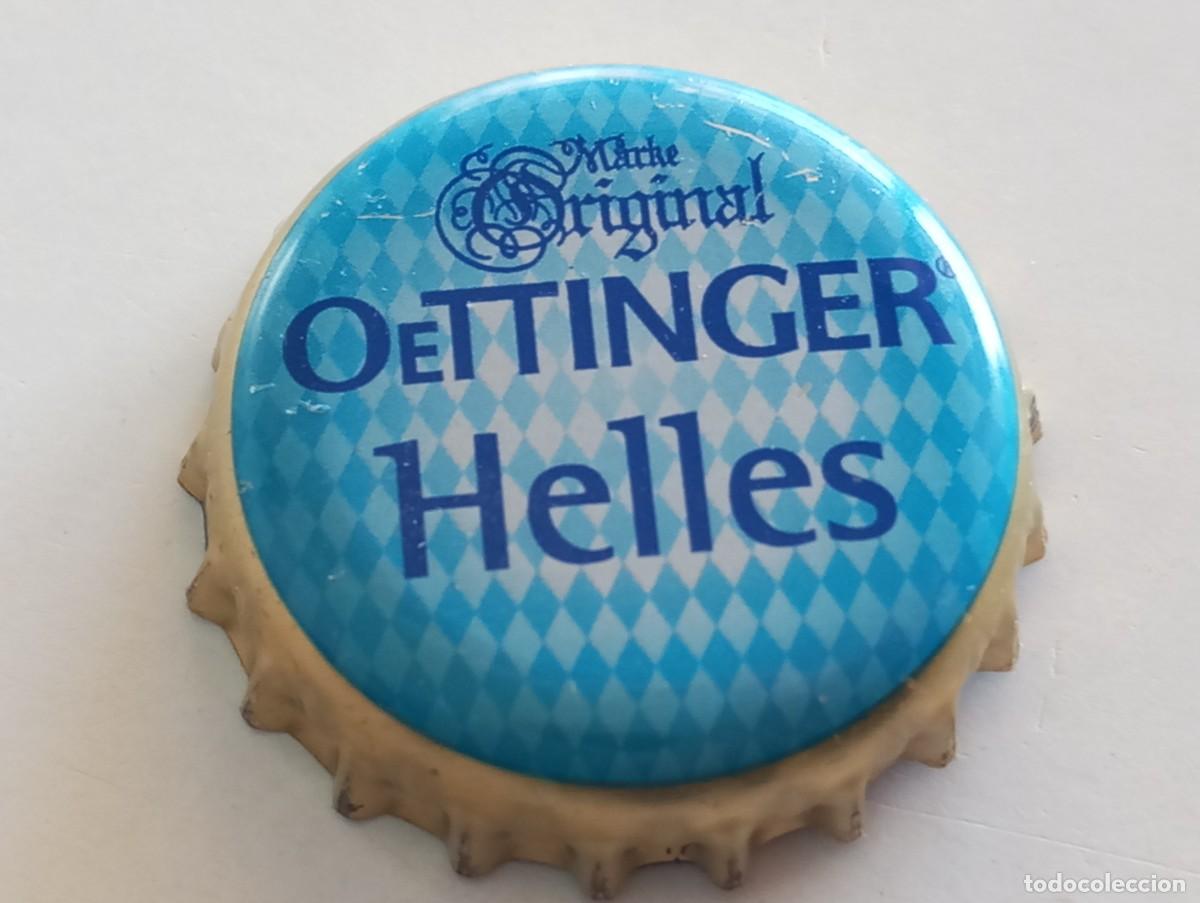 Collectionnisme de bi&egrave;res: Chapa tap&oacute;n corona de la cerveza alemana OETTINGER HELLES