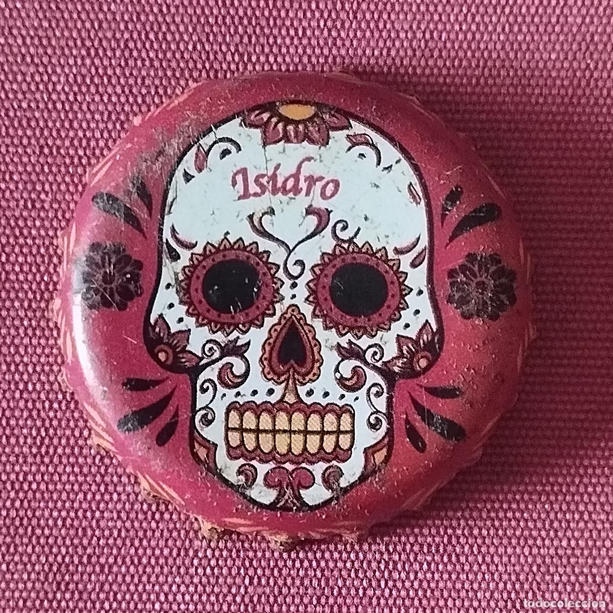 Coleccionismo de cervezas: CHAPA CERVEZA - ISIDRO - VER REVERSO