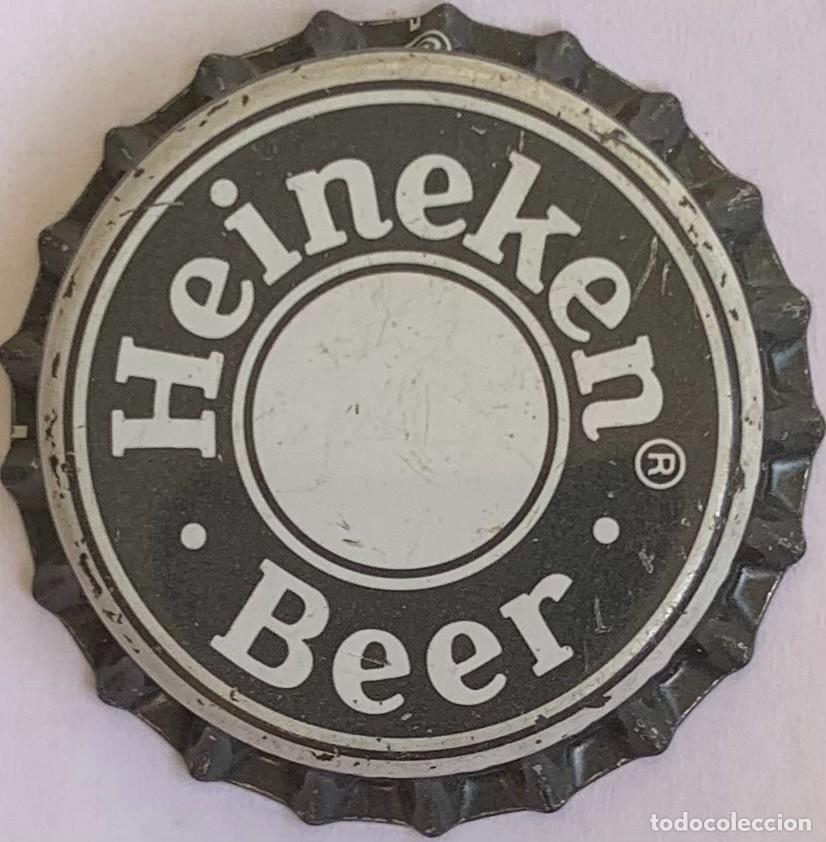 Coleccionismo de cervezas: Antigua Chapa de cerveza Heineken Beer (sin estrella) factor&iacute;a CCC