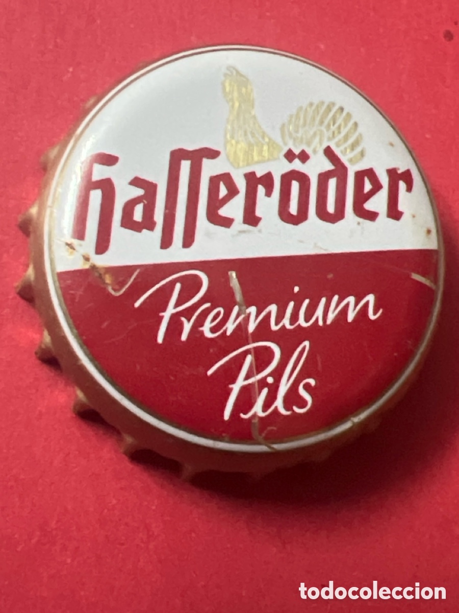 Coleccionismo de cervezas: T4/X58/K3. CHAPA CERVEZA - TAPON CORONA CAPSULA CHAPA CERVEZA HAFFER&Ouml;DER PREMIUM PILS (ALEMANIA)