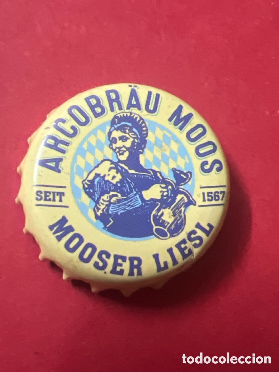 Coleccionismo de cervezas: T4/X58/N2. CHAPA CERVEZA - Arcobr&auml;u Moos Mooser Liesl Seit 1567