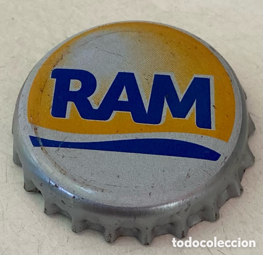 Coleccionismo de cervezas: BOTTLE CAP CHAPA TAP&Oacute;N CORONA CAPSULE TAPPI BOTTLE CAP BEBIDA L&Aacute;CTEA RAM (2)--LOTE N. 980--CARMANJO