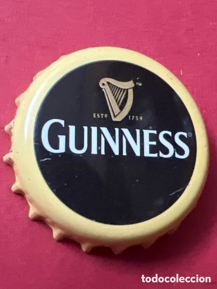 Coleccionismo de cervezas: T4/X56/O2. Chapa tap&oacute;n corona de la cerveza irlandesa GUINNESS