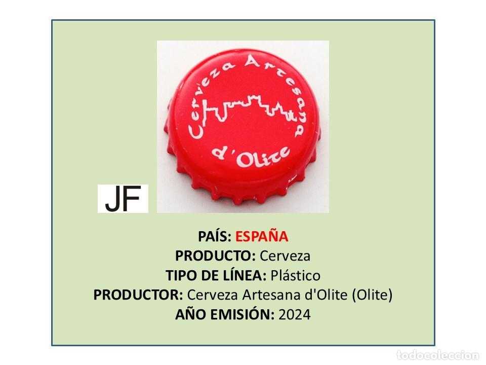 Coleccionismo de cervezas: TAPON CORONA CAPSULA CHAPA CERVEZA OLITE (ESPA&Ntilde;A)