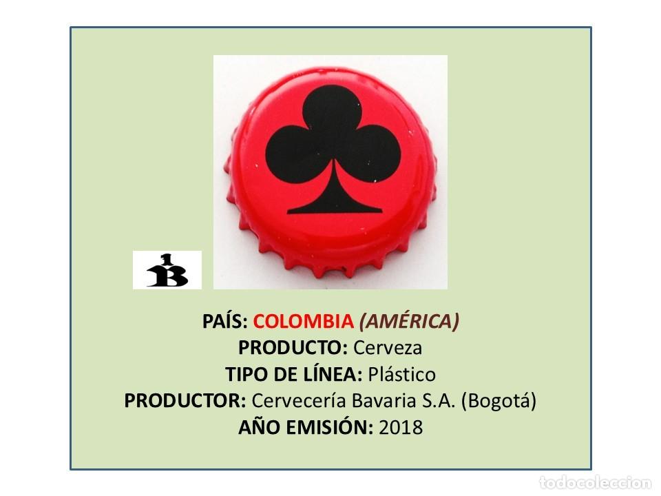 Coleccionismo de cervezas: TAPON CORONA CAPSULA CHAPA CERVEZA BAVARIA P&Oacute;KER (TR&Eacute;BOL) (COLOMBIA)