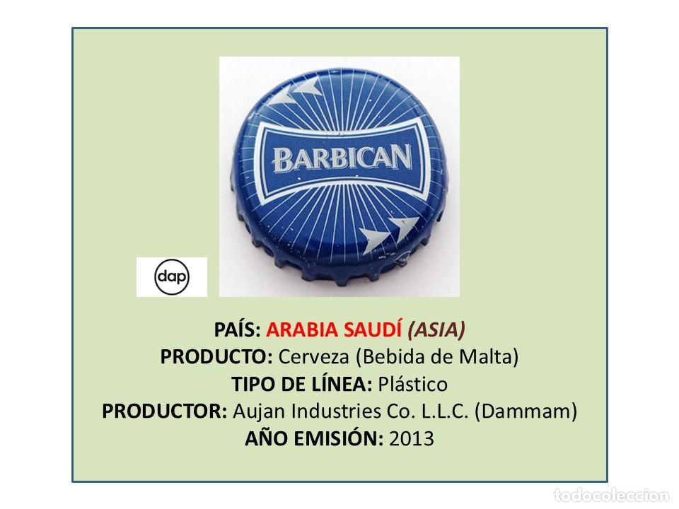 Coleccionismo de cervezas: TAPON CORONA CAPSULA CHAPA CERVEZA BEBIDA DE MALTA BARBICAN (ARABIA SAUD&Iacute;)