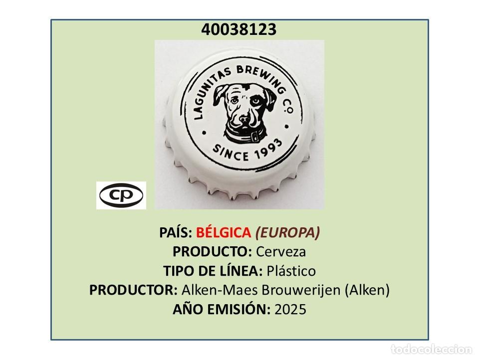 Coleccionismo de cervezas: TAPON CORONA CAPSULA CHAPA CERVEZA LAGUNITAS (B&Eacute;LGICA)