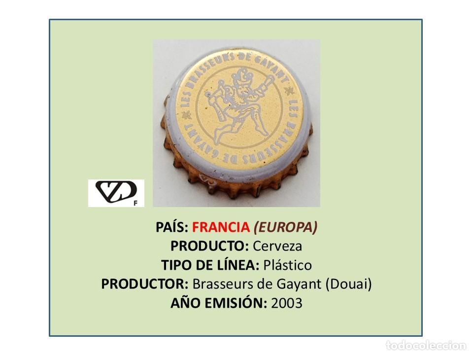 Coleccionismo de cervezas: TAPON CORONA CAPSULA CHAPA CERVEZA GAYANT (FRANCIA)