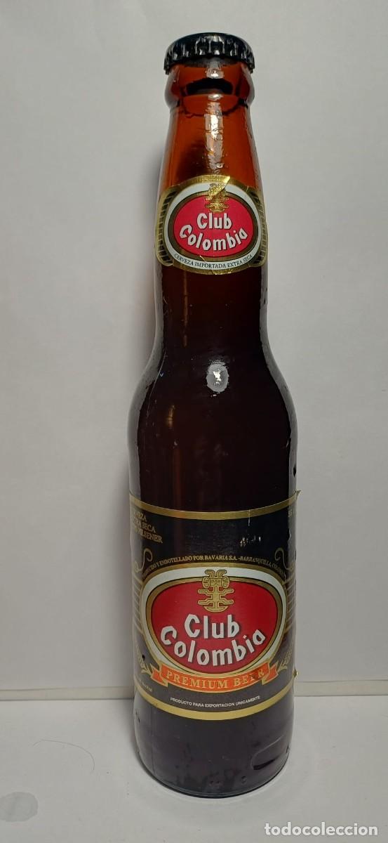 Coleccionismo de cervezas: Botella cerveza Club Colombia Premium Beer importada 1998-2001
