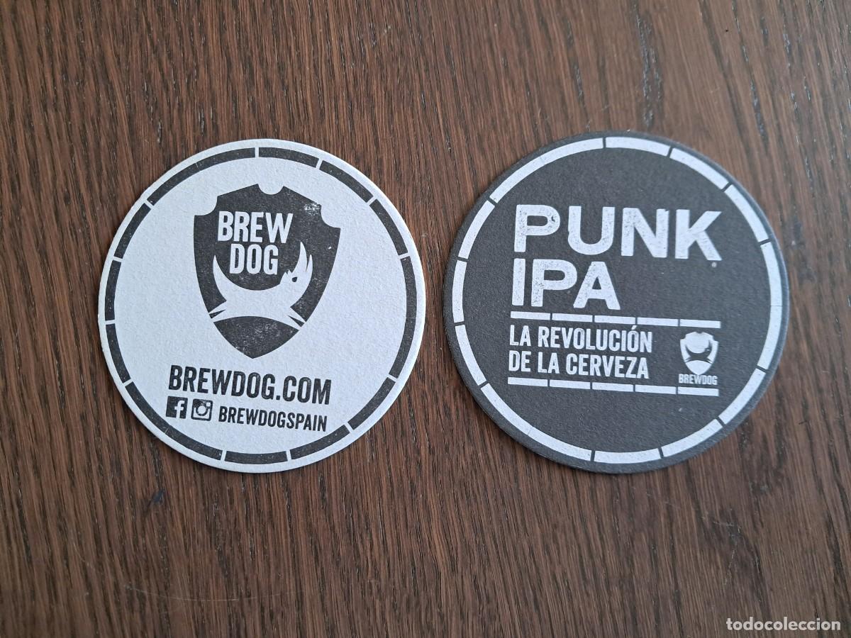 Collectionnisme de bi&egrave;res: posavasos de cerveza, Brew Dog, Punk Ipa. la revoluci&oacute;n de la cerveza.