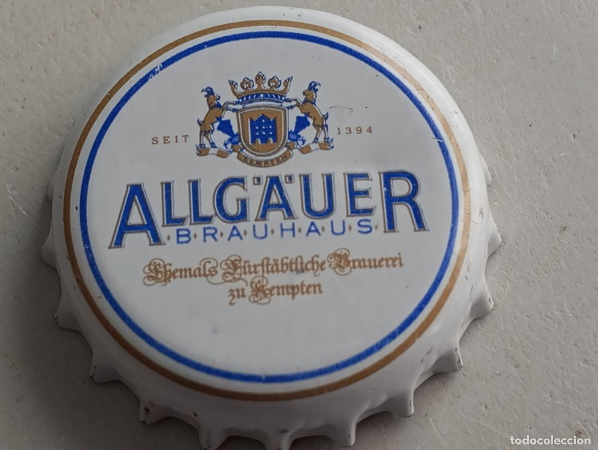 Coleccionismo de cervezas: Chapa tap&oacute;n corona de la cerveza alemana ALLG&Auml;UER BRAUHAUS SEIT 1394