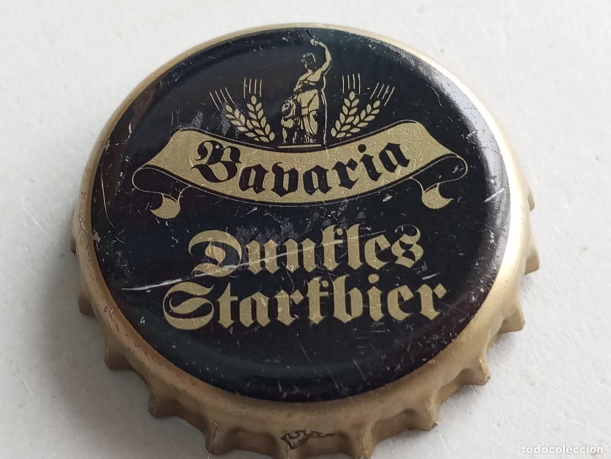 Coleccionismo de cervezas: Chapa tap&oacute;n corona de la cerveza alemana BAVARIA DUNKLES STARKBIER