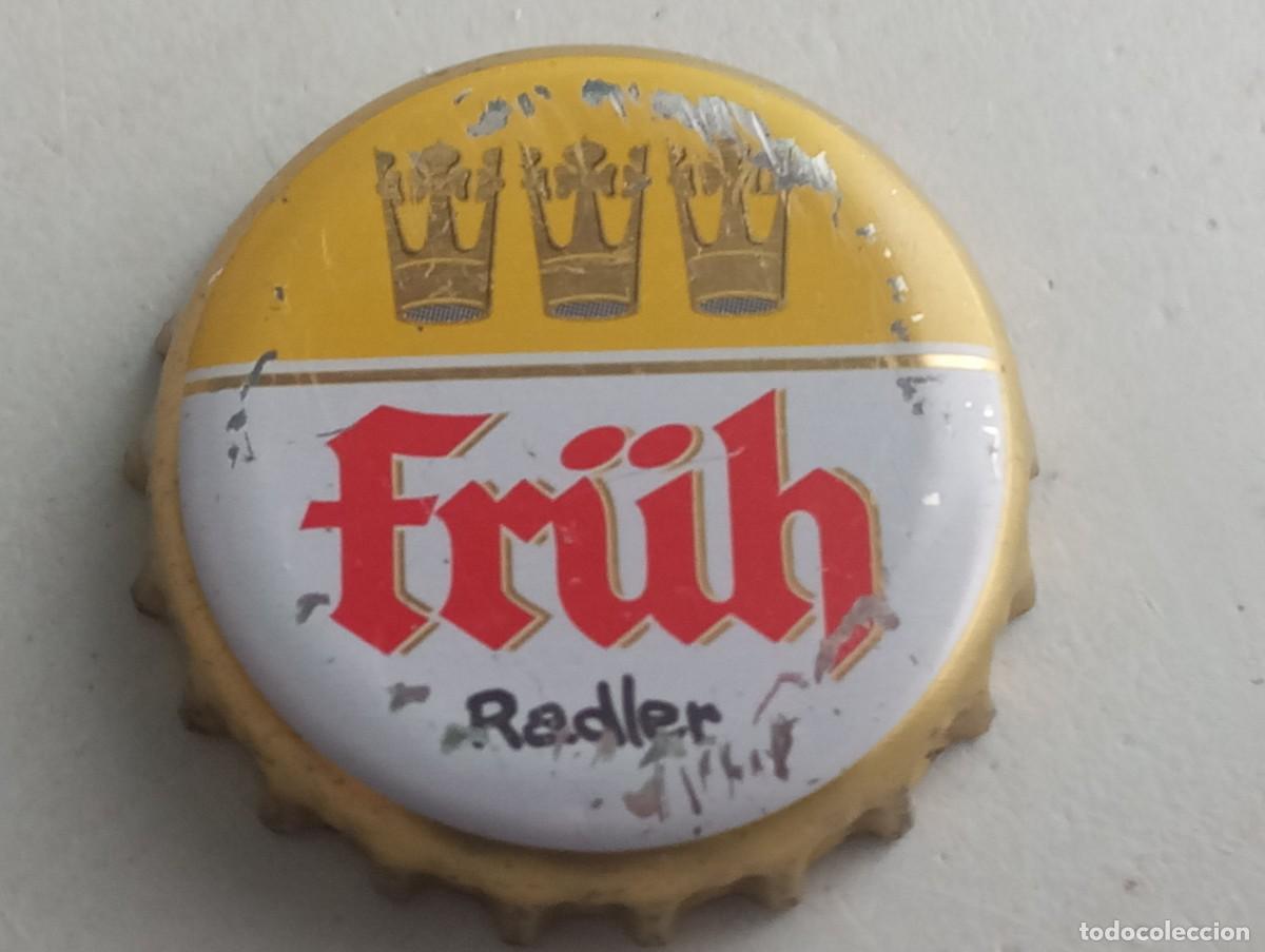 Coleccionismo de cervezas: Chapa tap&oacute;n corona de la cerveza alemana FR&Uuml;H RADLER