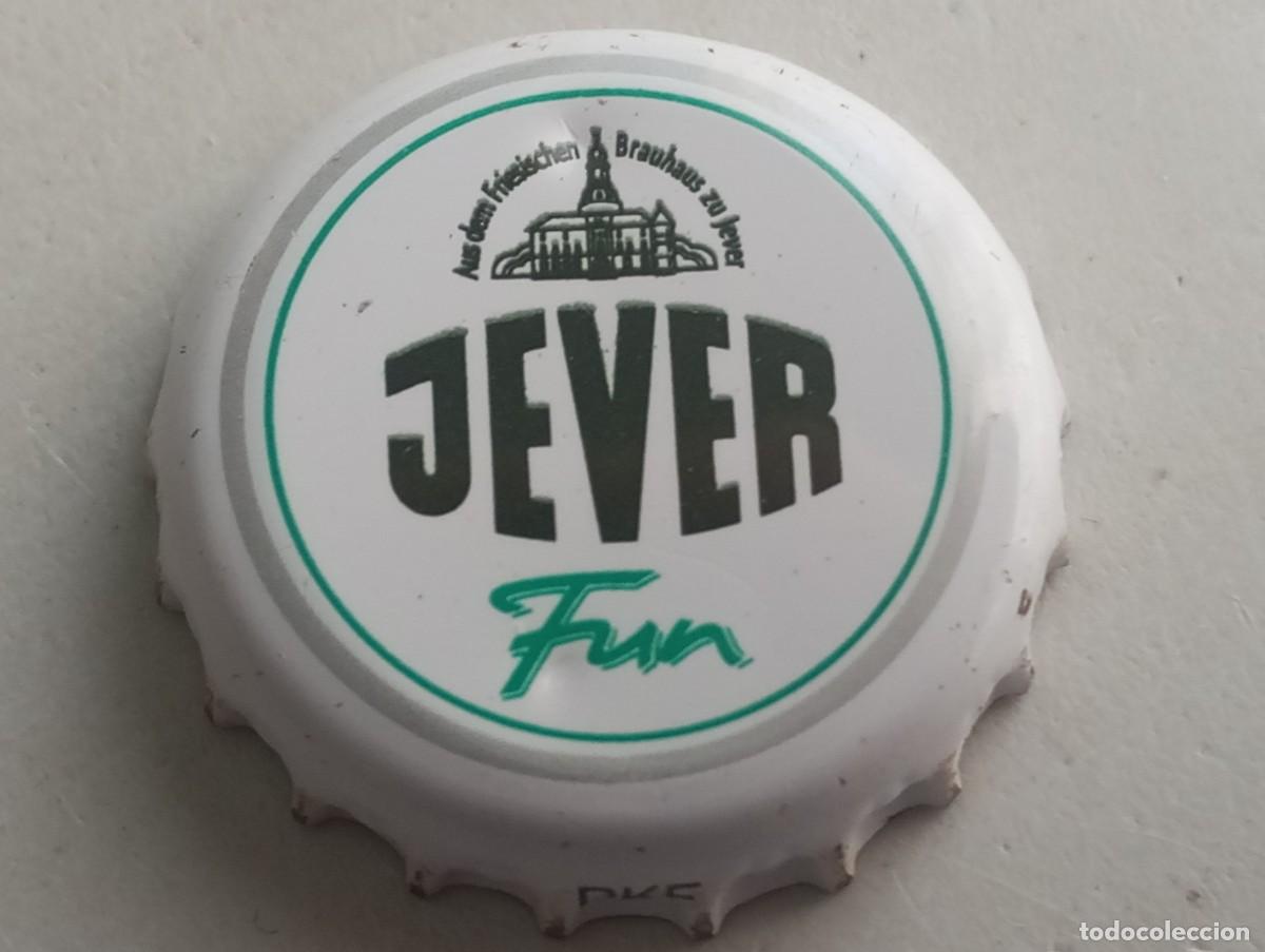 Coleccionismo de cervezas: Chapa tap&oacute;n corona de la cerveza alemana JEVER FUN