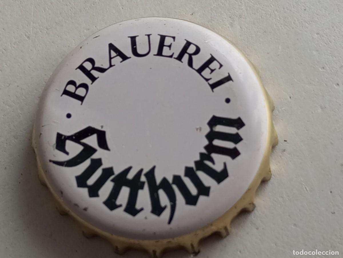 Coleccionismo de cervezas: Chapa tap&oacute;n corona de la cerveza alemana BRAUEREI HUTTHURM